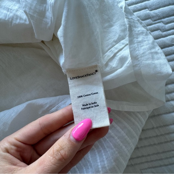 LoveShackFancy White Ruffle Coelli Dress - Picture 9 of 13